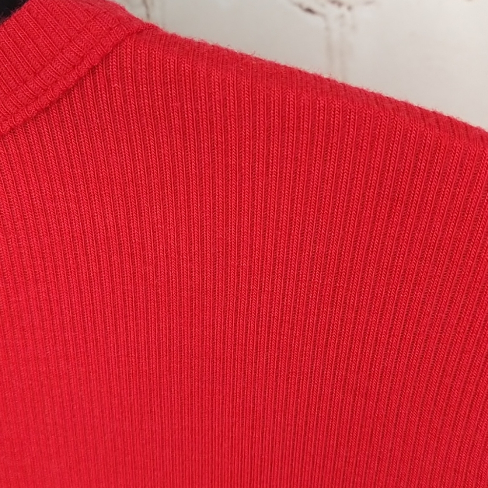 NWT Copper Key Soft Red Ribbed Tee-shirt - Picture 3 of 11